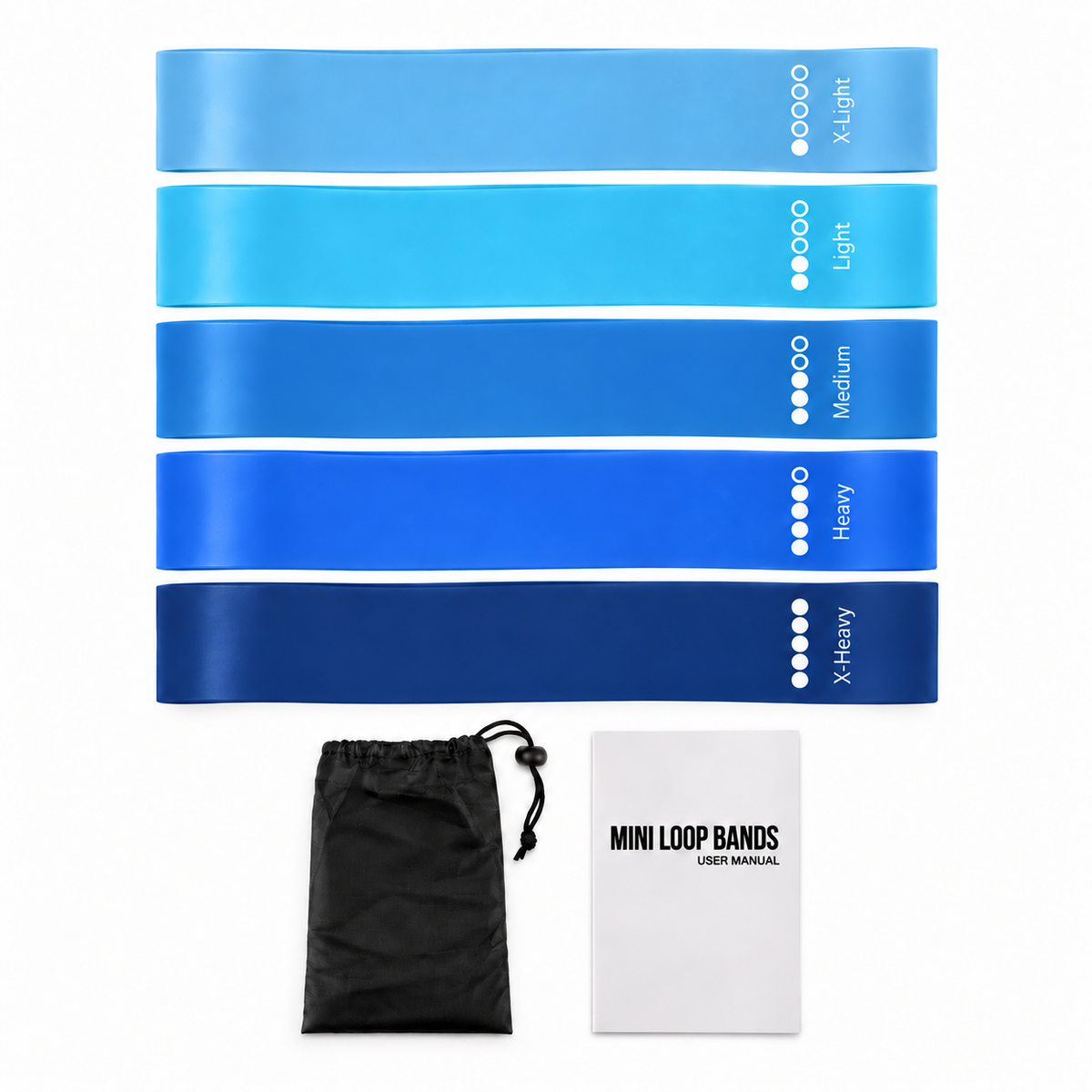 Fitness Resistance Loop Bands for Strength Training & Home Workouts