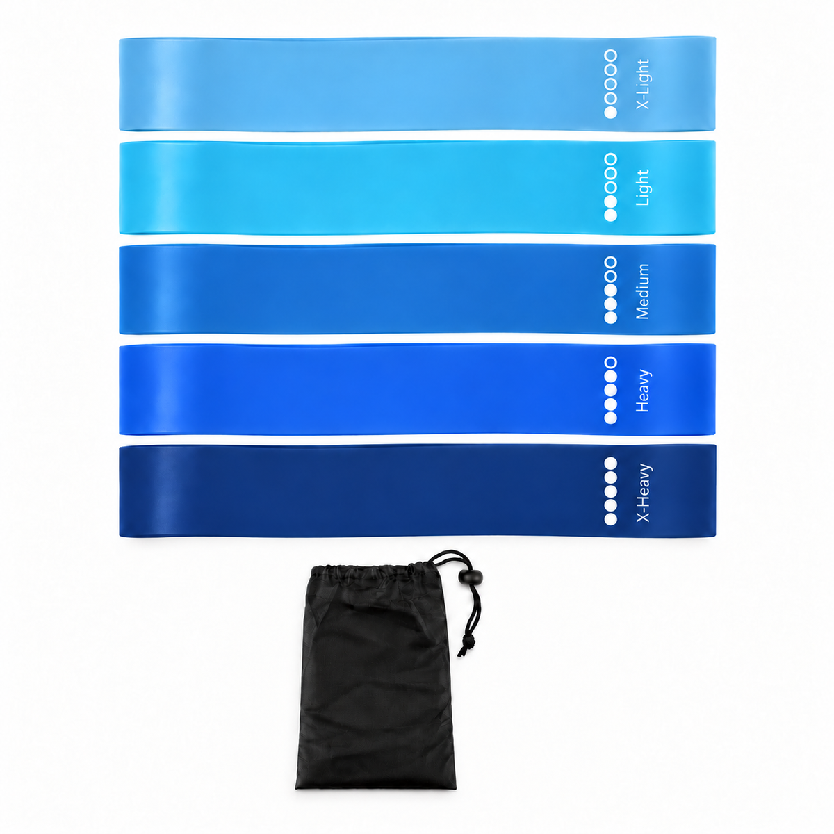 Yoga & Pilates Set – Resistance Bands & Recovery Kit – Blue