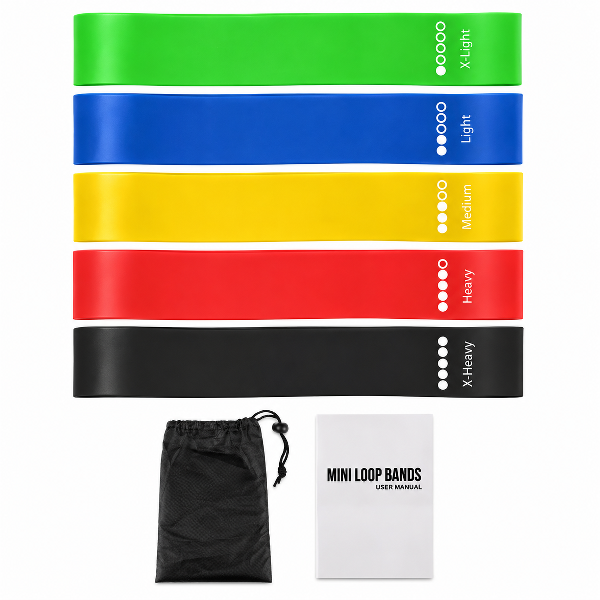 Fitness Resistance Loop Bands for Strength Training & Home Workouts