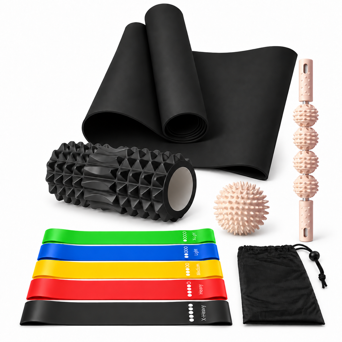 Yoga & Pilates Set – Resistance Bands & Recovery Kit