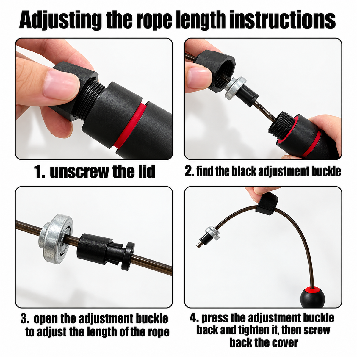 Adjustable Speed Jump Rope – Steel Wire with Ball Bearings
