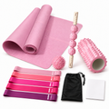 Yoga & Pilates Set – Resistance Bands & Recovery Kit – Pink